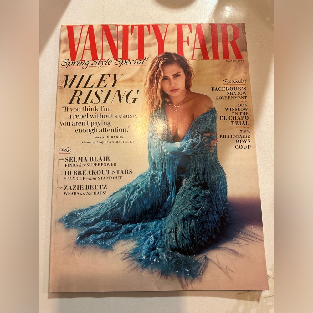 Vanity Fair Magazine March 2019 Miley Cyrus